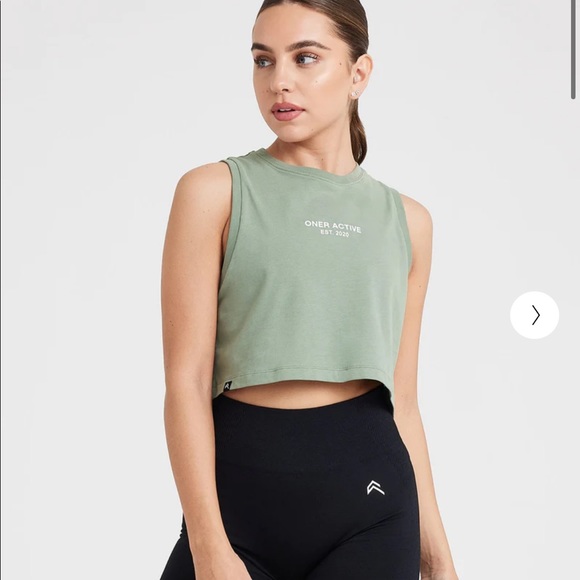 Oner Active Tops - 🎉3xHP🎉Oner Active washed sage crop jersey tank